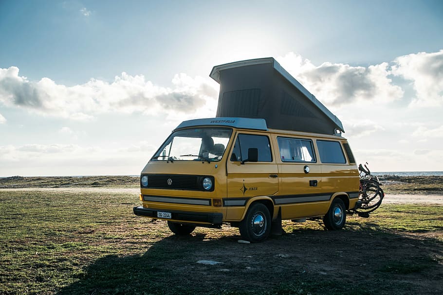 campervan-motorhome-camping-bike