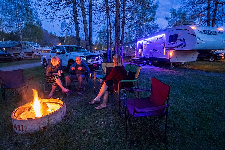 camping, motorhome