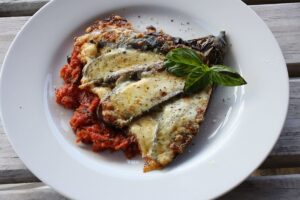 Parmigiana di melanzane vegana
